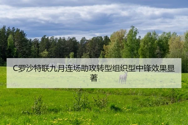 C罗沙特联九月连场助攻转型组织型中锋效果显著